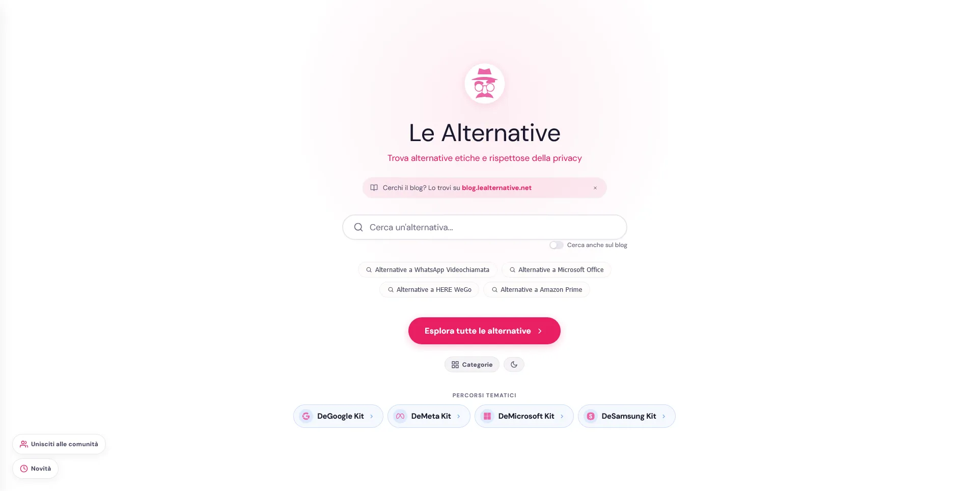 Screenshot di Le Alternative Lista